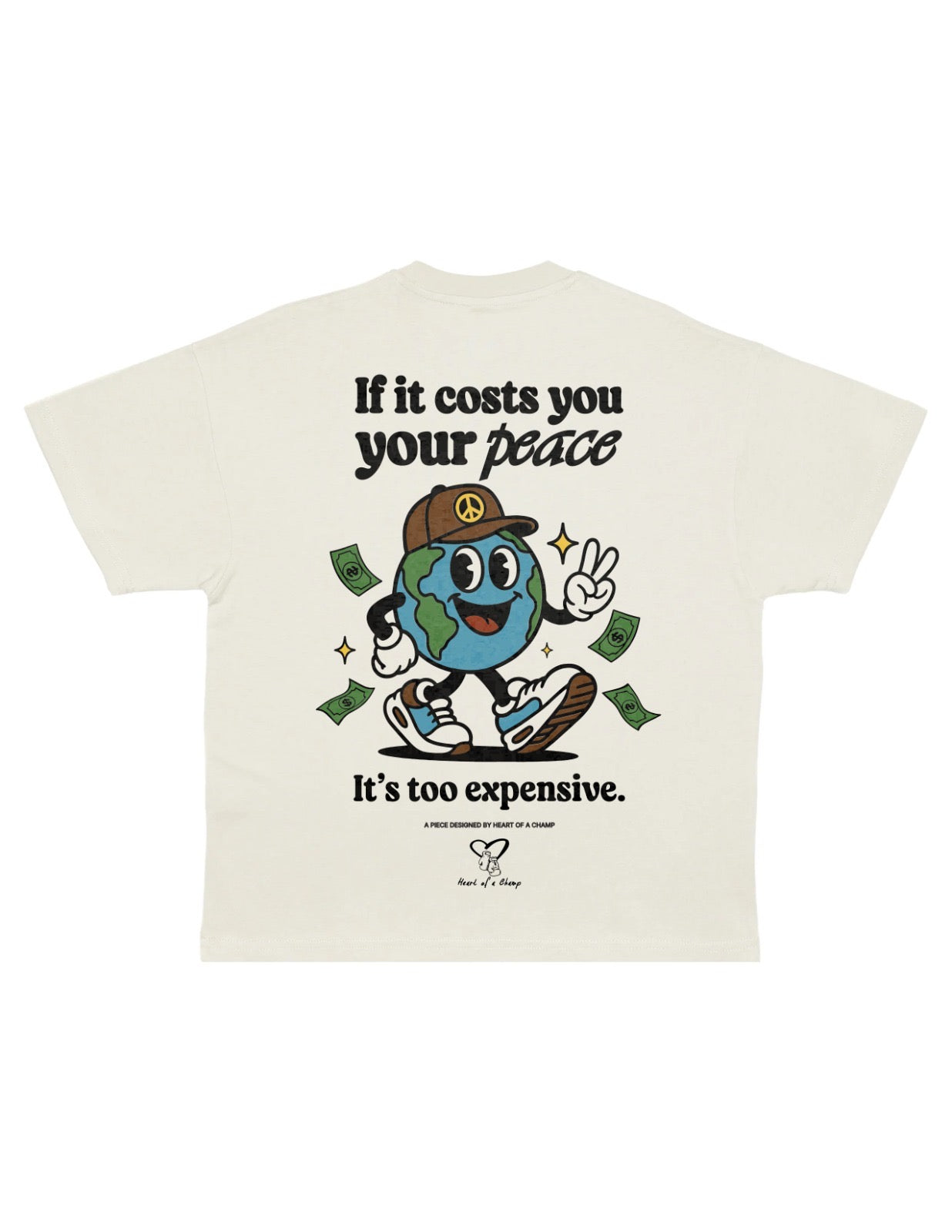 Cost of Peace Heavyweight Oversized T-Shirt